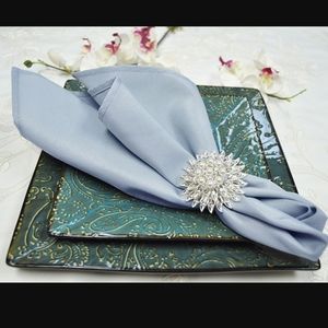 50 Dusty Blue napkins 20 x 20